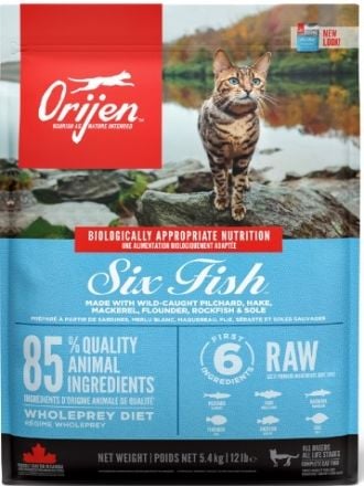 Orijen Tahılsız Six Fish Balıklı 5.4 kg Yetişkin Kuru Kedi Maması