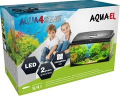 Aquael AQUA 4 START Düz Cam (Siyah)