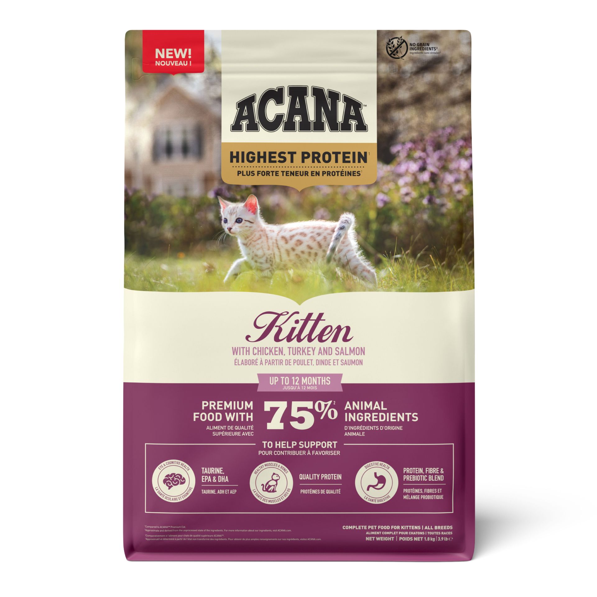 ACANA Kitten Yavru Kedi Maması 1,8kg--SON KULLANMA TARİHİ 8/2025---