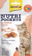 GimCat Nutripockets Kedi Ödülü Somon Omega 3&6 60Gr