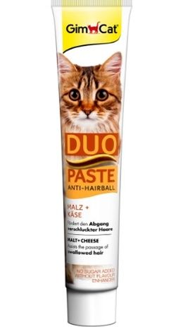 GimCat Anti-Hairball Duo Paste Peynir+Malt 50g.