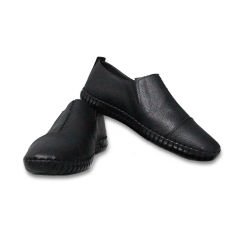 Dosmai Erkek Siyah Yazlık Tam Ortopedik Çarık Ayakkabı Salon Ayakkabısı DA449