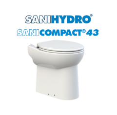 SANİCOMPACT 43 / 1 Klozet + 1 Ünite Foseptik Tahliye Cİhazı - 12 Lt