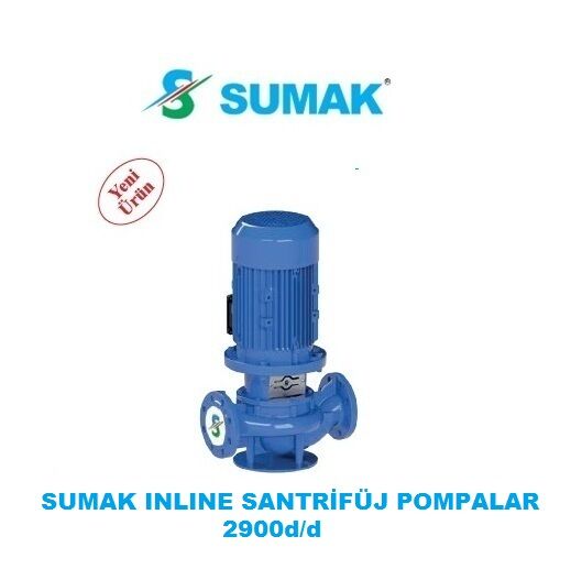 Sumak SML200/40 11kW 380V İNLİNE SANTRİFÜJ POMPA - 2900 d/d