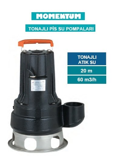 MOMENTUM V30-11-2.2T - 3HP-380V- DÖKÜM GÖVDELİ TONAJLI PİS SU DALGIÇ POMPASI