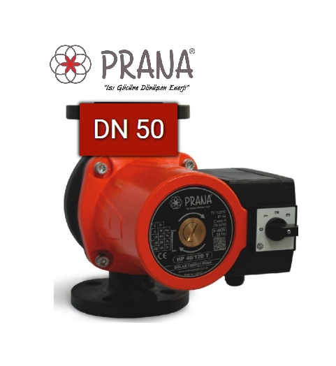 PRANA HP 50/120-280 T DN 50 380V ÜÇ HIZLI FLANŞLI TİP SİRKÜLASYON POMPASI