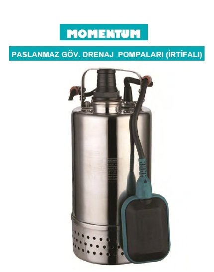 MOMENTUM PDN10-20-1.5 -2HP-220V- PASLANMAZ GÖVDELİ YÜKSEK İRTİFALI DRENAJ DALGIÇ POMPA