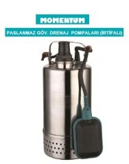 MOMENTUM PDN10-20-1.5 -2HP-220V- PASLANMAZ GÖVDELİ YÜKSEK İRTİFALI DRENAJ DALGIÇ POMPA