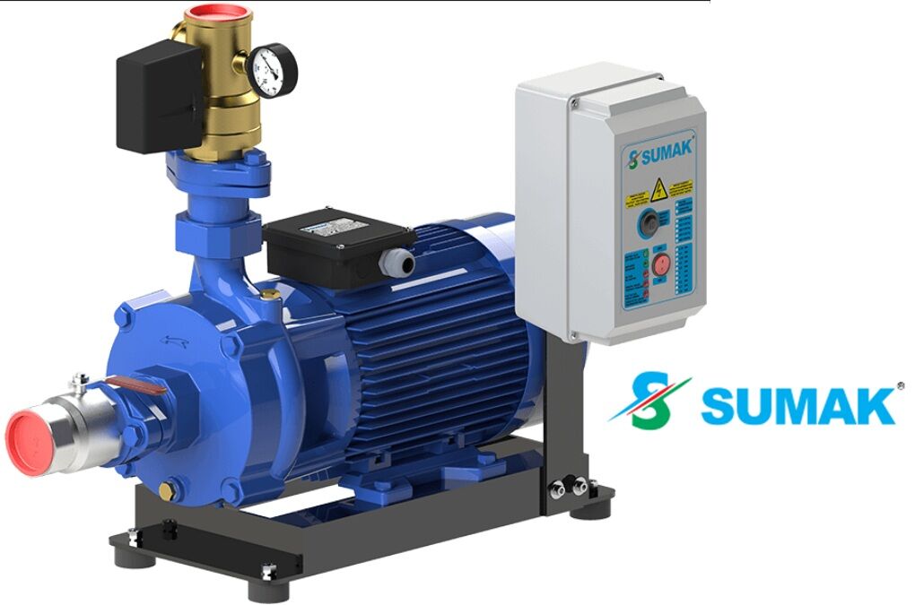 Sumak SMKTA750  1X5.5 kW  380V  Tek Pompalı Emişli Çift Kademeli Yatay Hidrofor