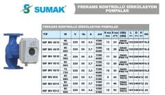 SUMAK SSP INV 65/10 DN65 220V Flanşlı Frekans Kontrollü Sirkülasyon Pomapası