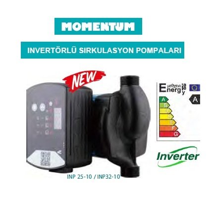 MOMENTUM INP 32-10/180   FREKANS KONVERTÖRLÜ SİRKÜLASYON POMPASI