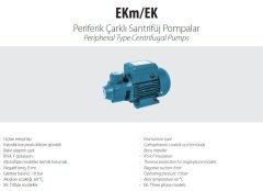 Aquastrong Ekm 70-1     0.6kW  220V  Periferik Çarklı Santrifüj Pompa