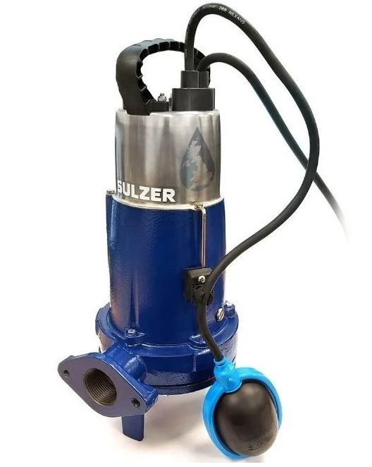 Sulzer, PIRANHA, 09/2 DKS, 2kW, (2,75hp), 220V, Bıçaklı (Özel) Öğütücülü, Foseptik, Pis Su Dalgıç Pompa