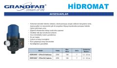 Grandfar HİDROMAT-GFAm3AK Kablolu - Otomatik Basınç Ünitesi