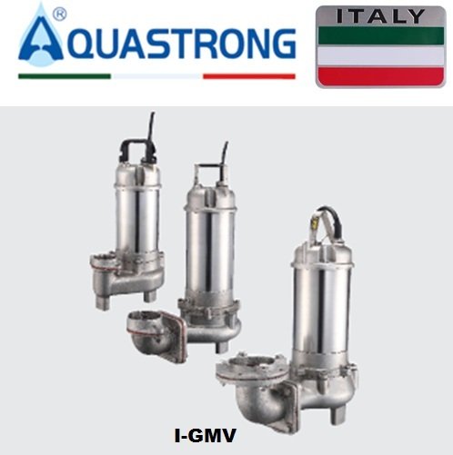 Aquastrong  I-GMV 875 T       5.5kW 380V   Komple Paslanmaz Çelik  Foseptik Dalgıç Pompa
