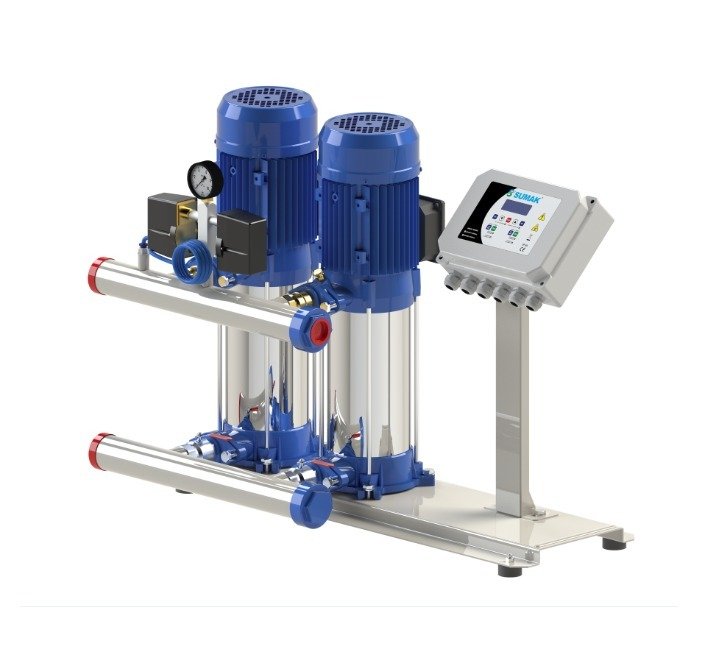 SUMAK SHM6B 150/8 SMART 1.5 HP 220V ÇİFT POMPALI DİJİTAL PANOLU HİDROFOR