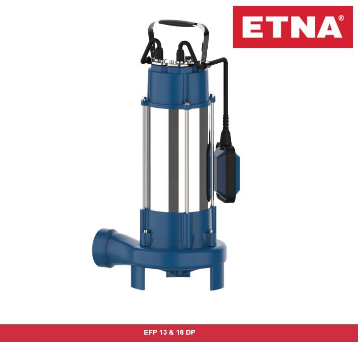 Etna EFP-18DP  2.4Hp 220V Döküm Gövdeli Flatörlü Parçalayıcı Bıçaklı Drenaj Dalgıç Pompa