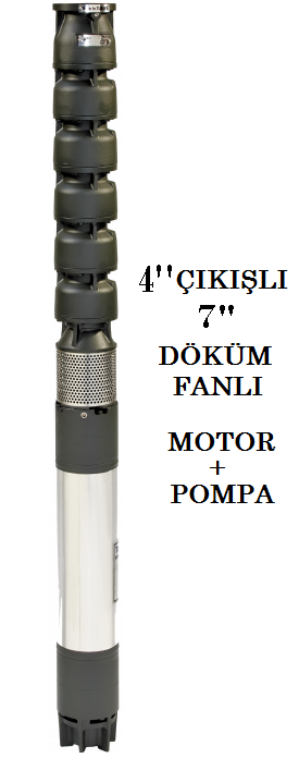 İMPO S 775/07 - 50 HP DÖKÜM FANLI (KADEMELİ) DERİN KUYU DALGIÇ POMPA