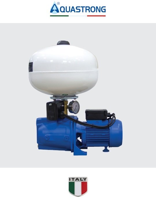 Aquastrong CH 50 WJ 100 1Hp 220V 50 Litre Küre Tanklı Jet Paket Hidrofor