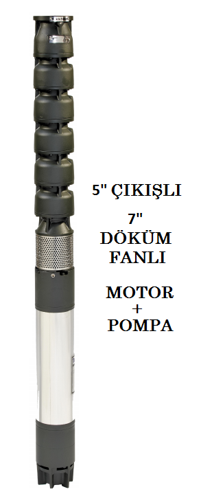 İMPO S 7120/05 - 40 HP DÖKÜM FANLI (KADEMELİ) DERİN KUYU DALGIÇ POMPA