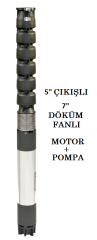 İMPO S 7120/06 - 50 HP DÖKÜM FANLI (KADEMELİ) DERİN KUYU DALGIÇ POMPA