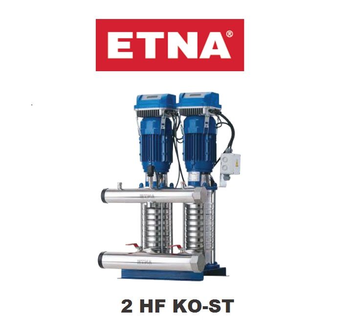 Etna 2HF KO-ST12/5-30 2x4Hp İki Pompalı Komple Paslanmaz Çelik Frekans Kontrollü Çok Kademeli Sessiz Hidrofor (Aisi 304)