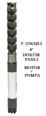 İMPO S 8180/07X - 110 HP DÖKÜM FANLI (KADEMELİ) DERİN KUYU DALGIÇ POMPA