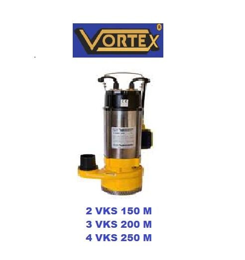 Vortex 3 VKS 200 M  2Hp 220V  Kademeli Keson Kuyu Dalgıç Pompa - Silisyum Keçeli / NSK rulmanlı