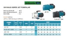 ATLANTİS BLU  JM 100  - 1HP 220V  DÖKÜM GÖVDELİ JET POMPA-OKYANUS SERİ