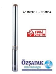 Öz Şafak  ST 9/31   7.5 Hp 380V   4'' Dalgıç Pompa (Motor + Pompa)