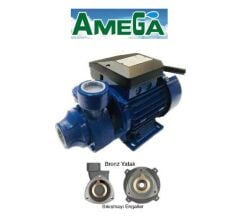 Amega TM 80  0.8Hp 220V Preferikal Sürtme Fanlı Krom Milli Pompa (Sarı bronz yataklı, sıkışma yapmaz.)