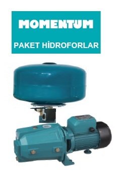 MOMENTUM PJM100-DA3 - 1Hp - 220V - JET POMPALI DÖKÜM GÖVDELİ PAKET HİDROFOR