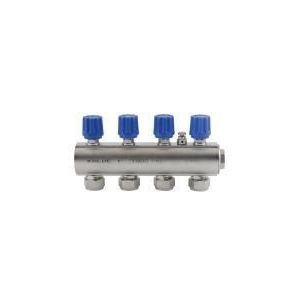 KALDE 1'' VANALI KOLLEKTÖR 6 DELİKLİ MAVİ
