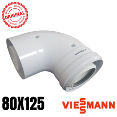 ORİJİNAL VİESSMANN YOĞŞ. DİRSEK 90° Ø80/125