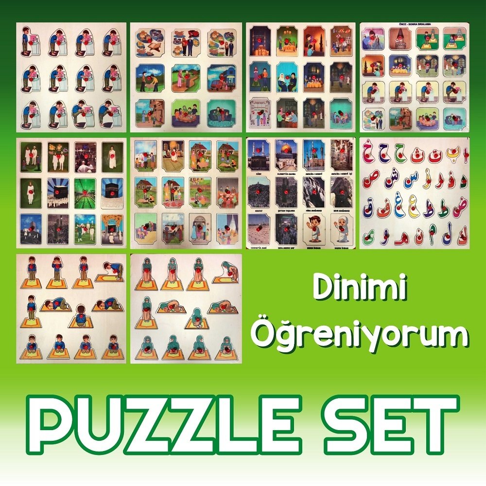 Dinimi Öğreniyorum 10'lu set puzzle