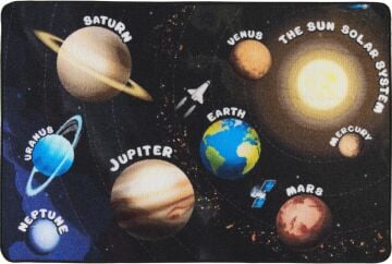 Gezegenler Çocuk Halısı (133x190 cm)