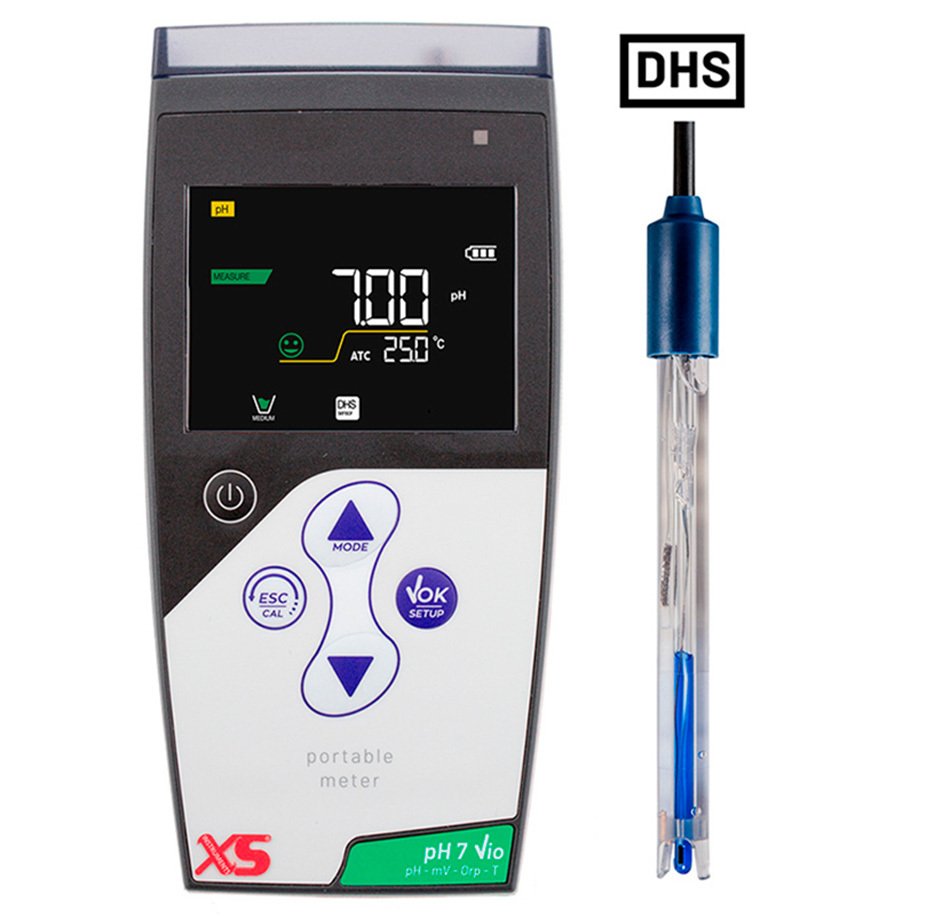 XS Instruments pH 7 Vio Portatif pH Metre + 201T DHS Elektrot ile
