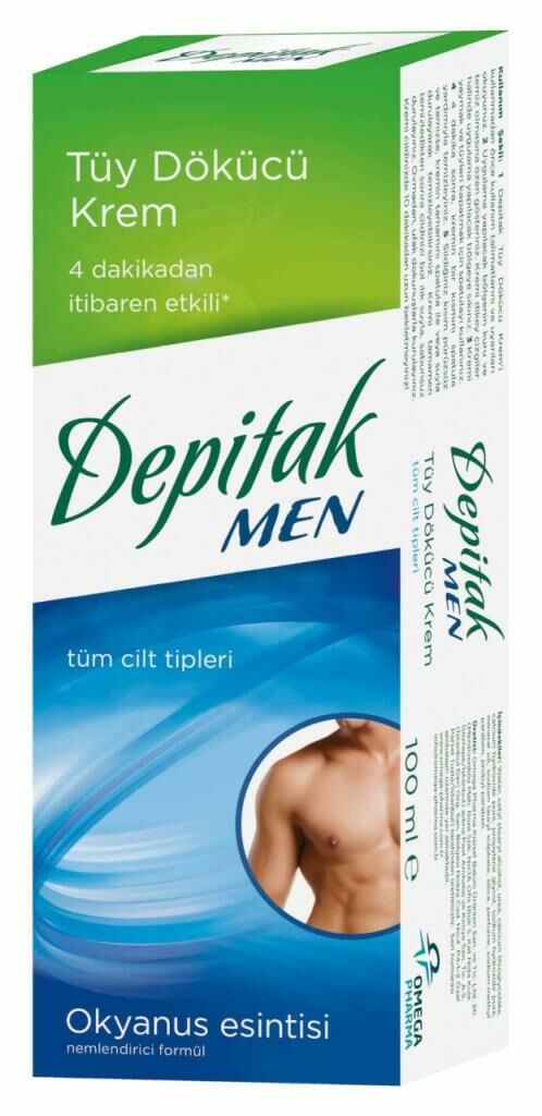 Depitak Erkek Tüy Dökücü Krem Okyanus Esintisi 100 ml