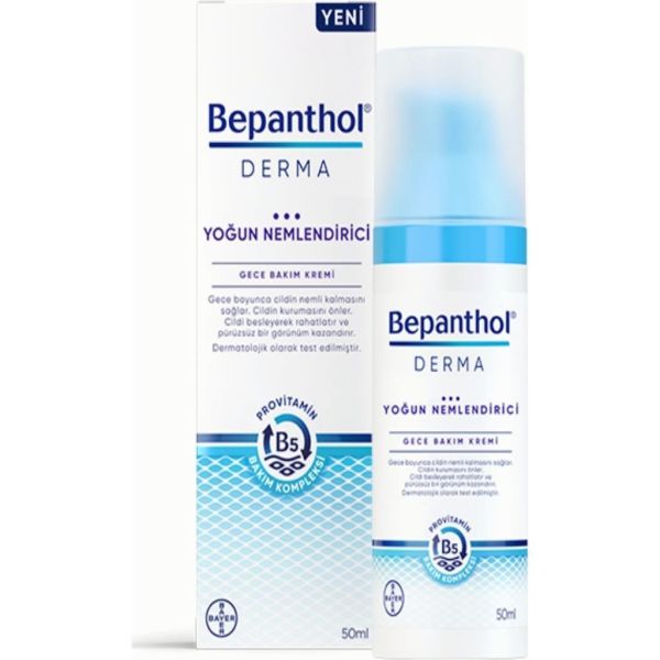 Bepanthol Derma Yoğun Nemlendirici Gece Bakım Kremi 50 ml