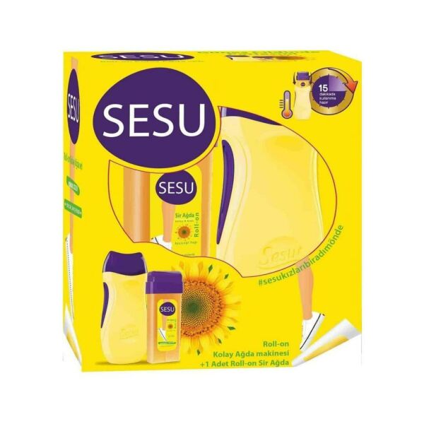 Sesu Roll-on Isıtıcılı Kolay Ağda Seti