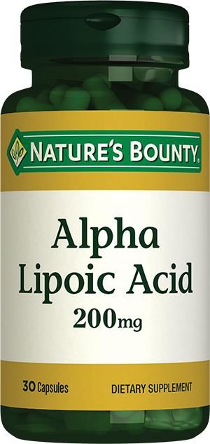 Natures Bounty Alpha Lipoic Acid 200 mg 30 Kapsül
