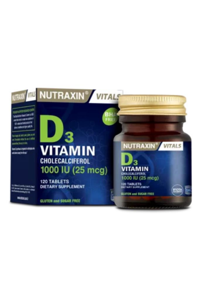 Nutraxin Vitamin D3 1000 IU 120 Tablet