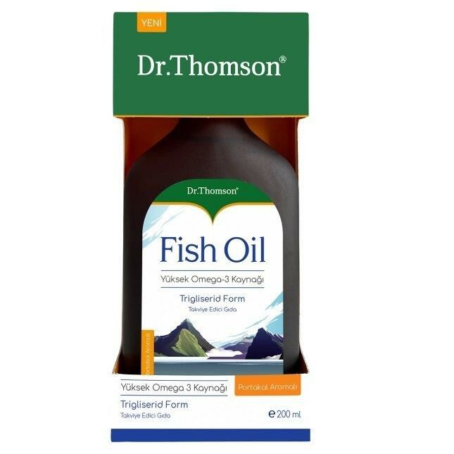 Dr. Thomson Fish Oil Portakal Aromalı Şurup 200 ml