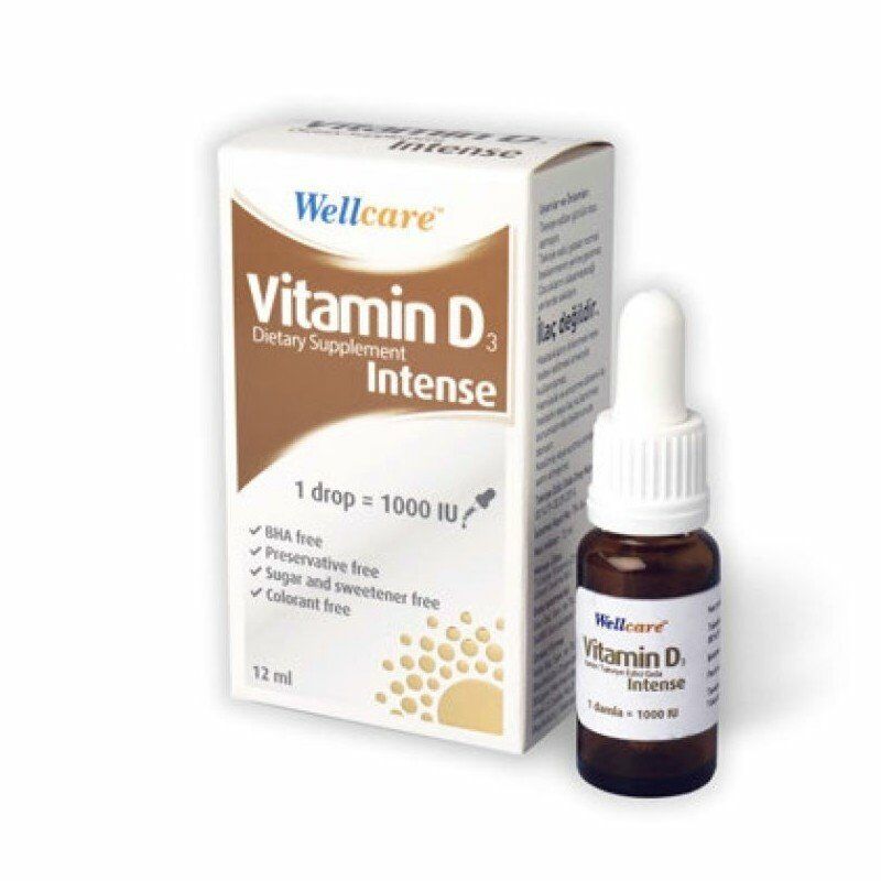 Wellcare Vitamin D3 1000IU İntense Damla 12ml
