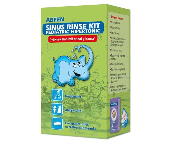 Abfen Sinus Rinse Kit Pediatric Hipertonic