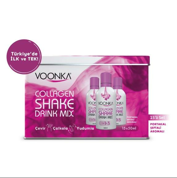 Voonka Collagen Beauty Shake Drink Mix 15x50ml
