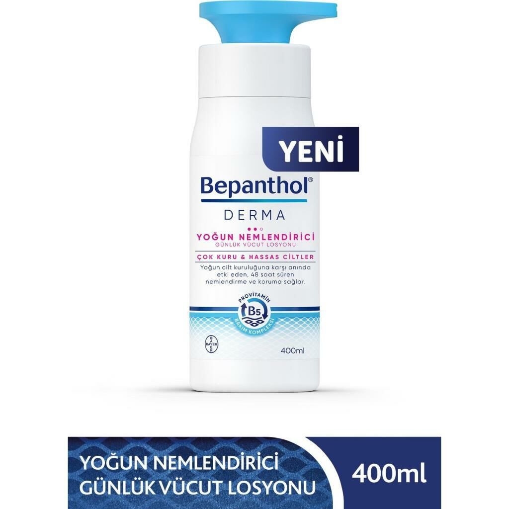 Bepanthol Derma Yoğun Nemlendirici Günlük Vücut Losyonu 400 ml