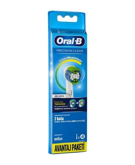 Oral-B EB20-4 Precision Clean Diş Fırçası Yedek Başlık 4'lü