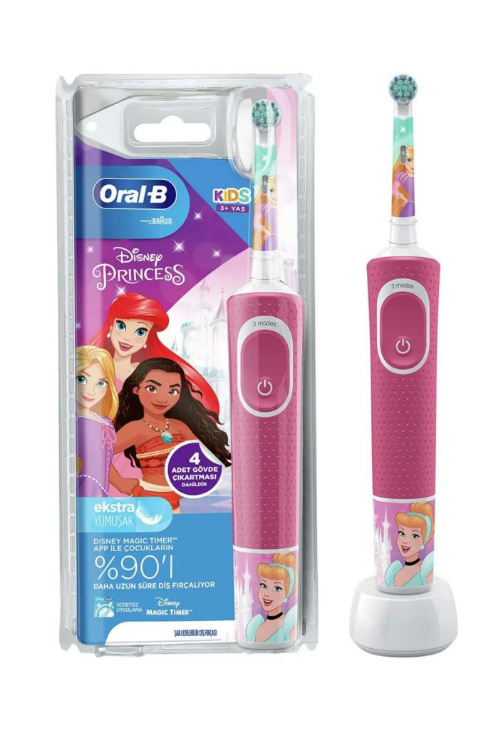 Oral-B D100 Princess Özel Seri Çocuk Şarj Edilebilir Diş Fırçası