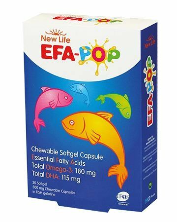 NewLife Efa Pop 30 Kapsül Çiğnenebilir Balık Yağı